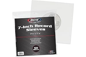 BCW 7-Inch Vinyl LP Sleeves | Record Jackets for Optimal Record Protection
