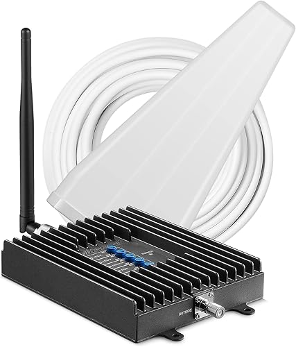 Miniatura 10 de 1 kit amplificador de señal de teléfono celular Surecall Fusion4Home, Antena de látigoYagi, Solid
