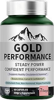 Quantum Gold Performance Capsulas – Daily Energy & Endurance Support Supplement | Boost Motivation & Confidence | 60 Capsules(1PC)