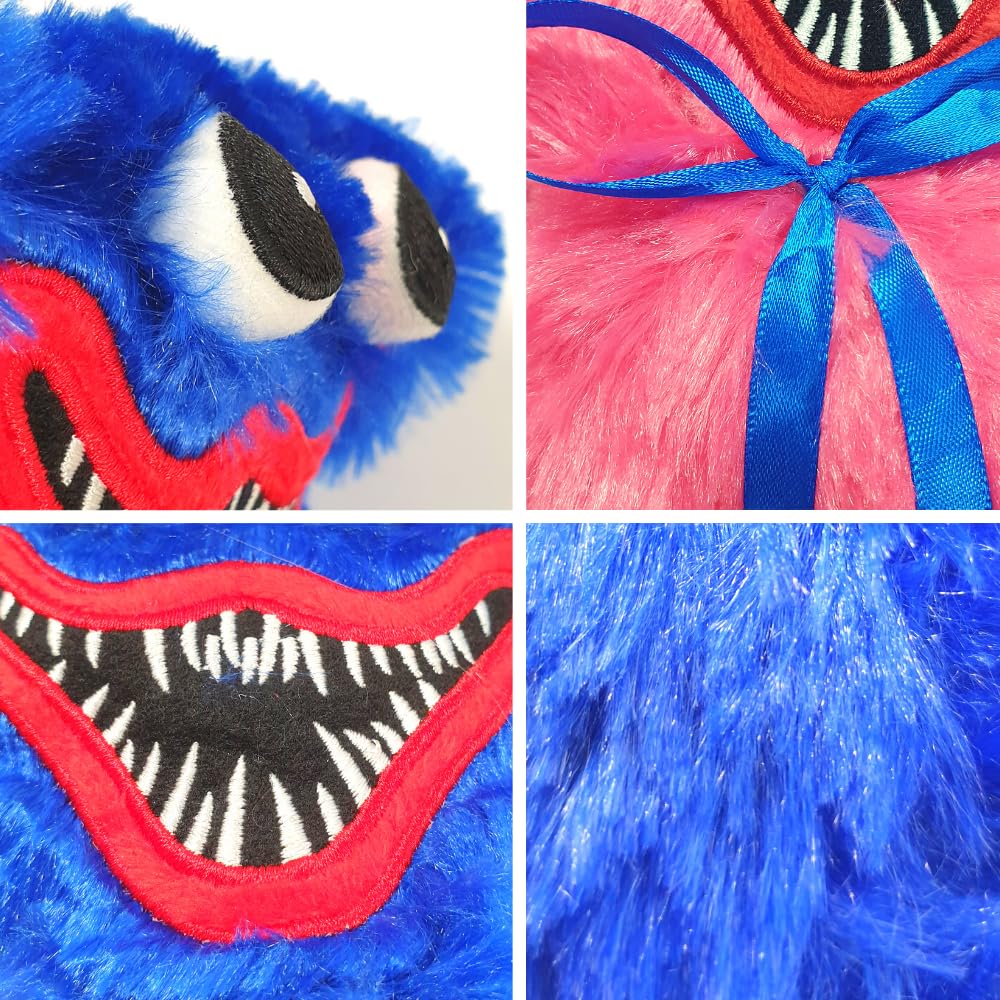 MAGIC SELECT 2x Peluche compatibile con Popy Hugy Wugy Christmas Horror Game. Giocattolo di Peluche per Videogiochi della Fabbrica di Giocattoli per Bambini e Adulti.