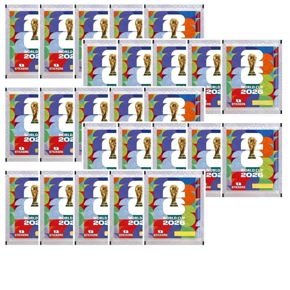 Sobres de cromos – Mundial 2026 – 7 por sobre – coleccionar, intercambiar y Pegar (25)
