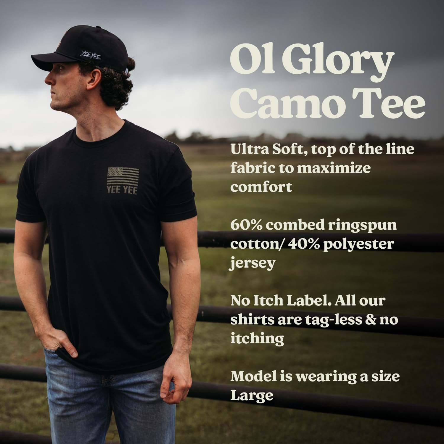 Yee Yee Apparel Flag Graphic Tee Shirt – Men’s Graphic Tees and Short Sleeve Shirts with American Flag Design - Image 5