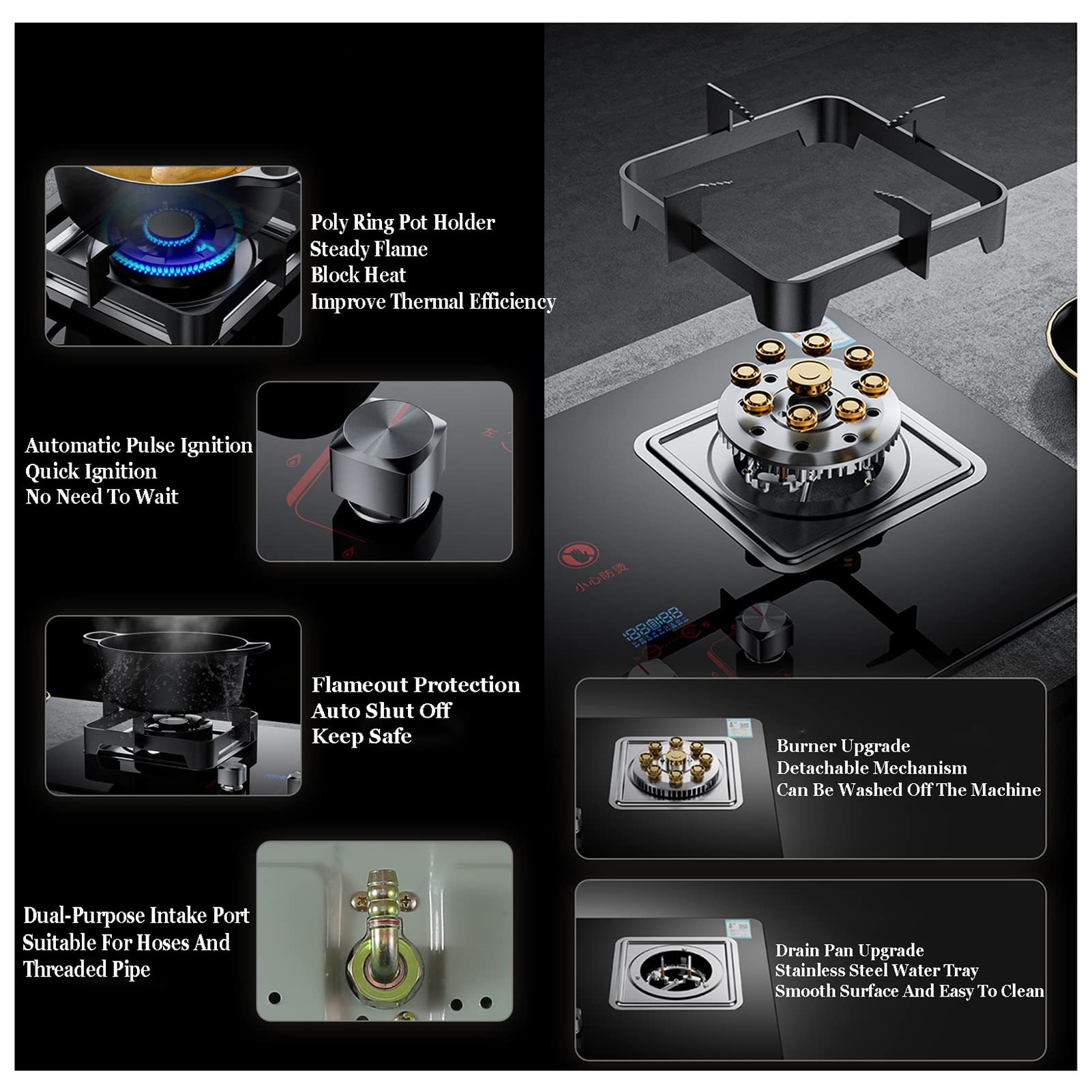 シルバー ストーブ 2台 Amazon.co.jp: シルバー ガス ストーブ - 2 バーナー、5.2KW 9