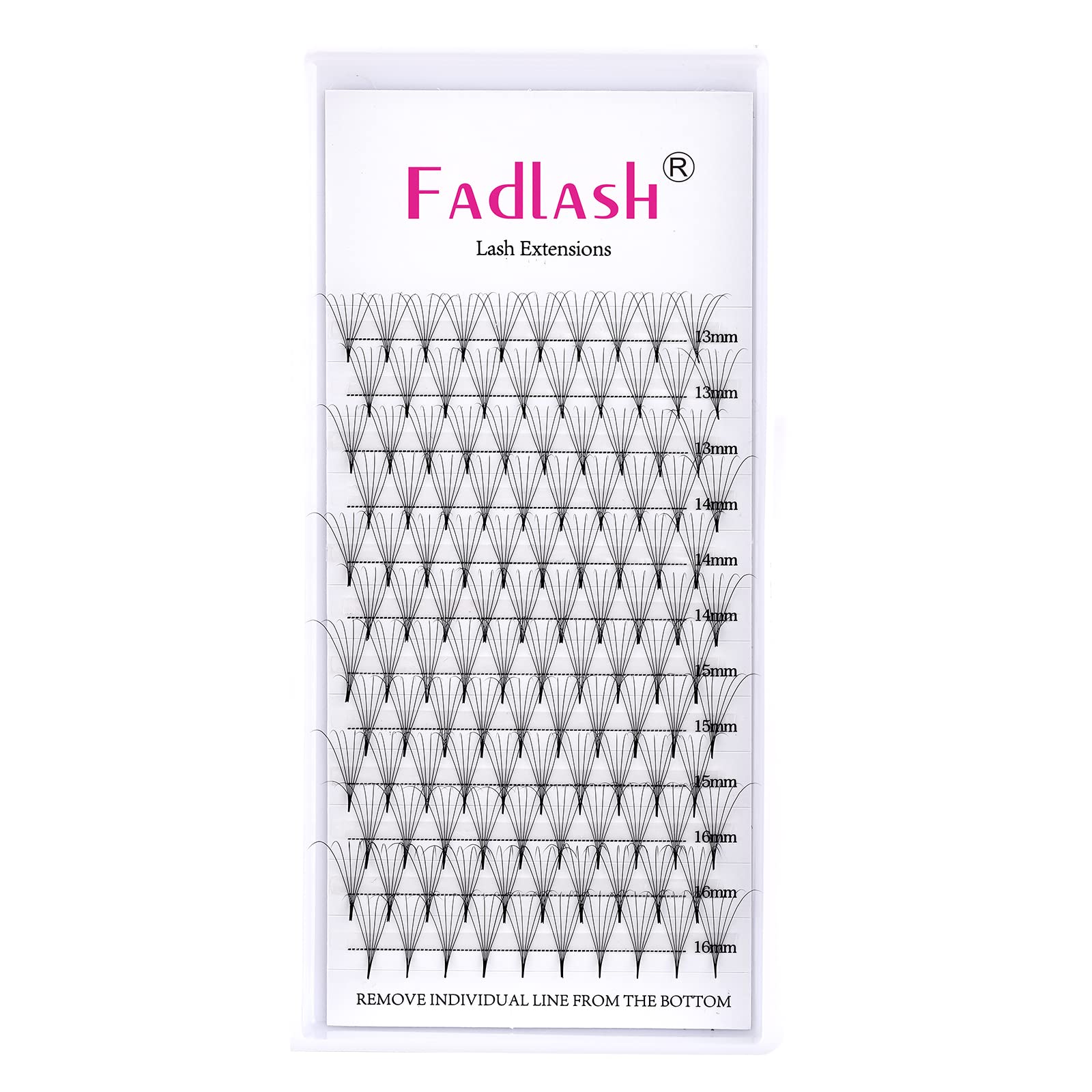 Volumen Ruso 10D 0.07mm C Curl 15mm Prefabricados Extensiones de Pestañas Volume Lashes Extension Ruso Pestañas — view 97