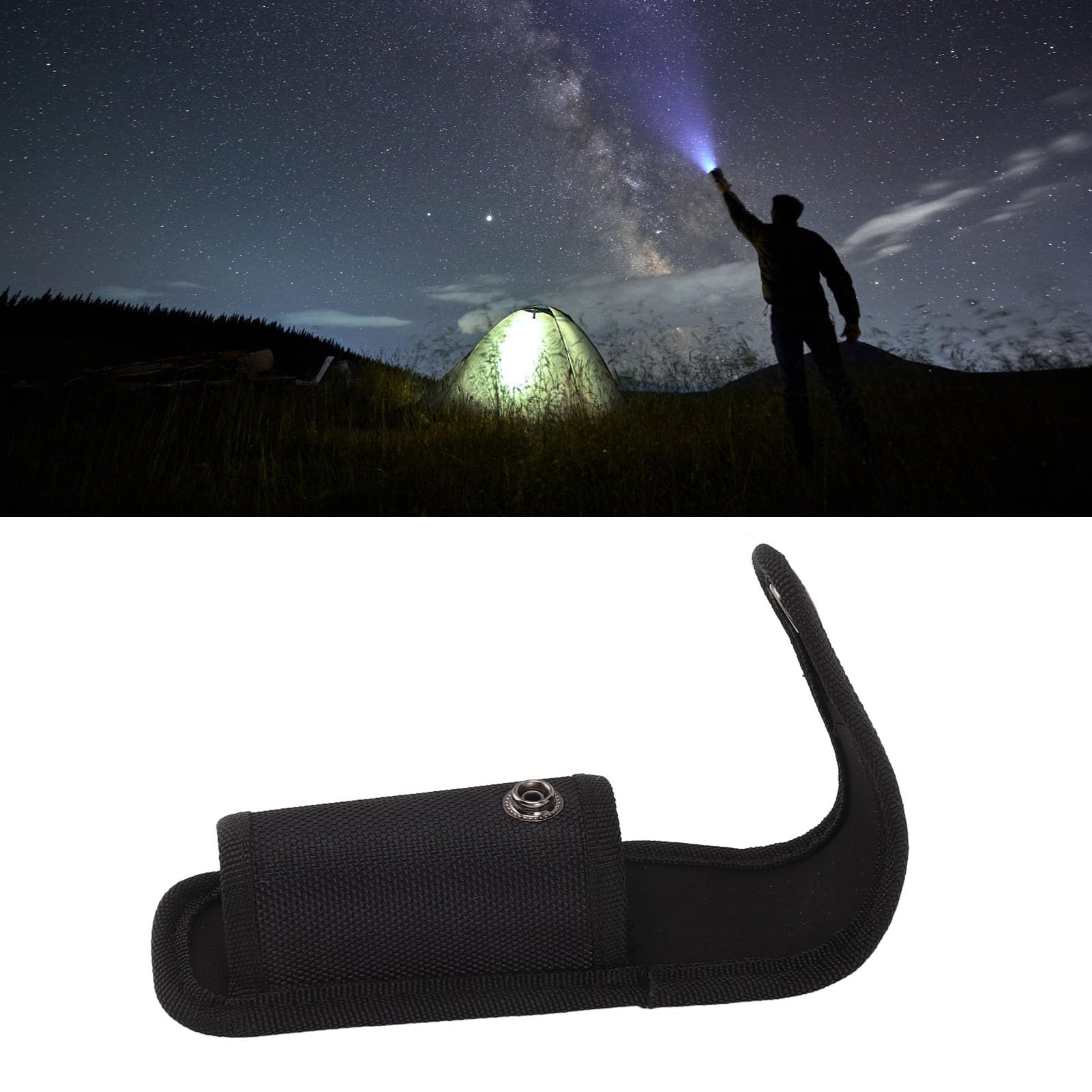 Nylon Zaklamp Beschermhoes Nauwsluitende Houder Gadget Tas