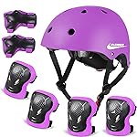 Adjustable Helmet for Ages 5-16 Kids Toddler Boys Girls Youth,Protective Gear with Elbow Knee Wrist Pads for Multi-Sports Skateboarding Bike Riding Scooter Inline skatings Longboard Roller Skate