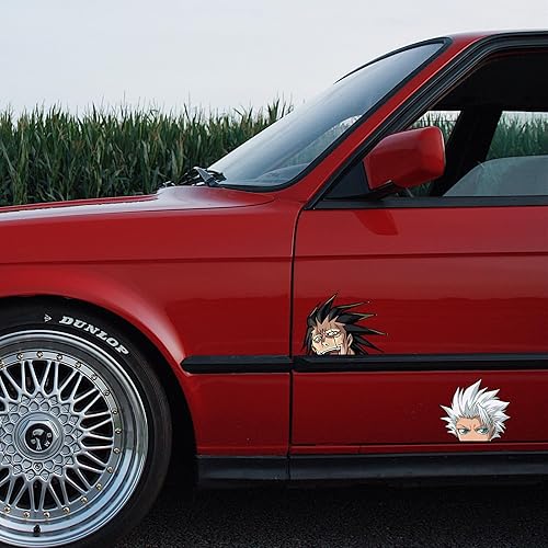 Miniatura 6 de 6 calcomanías de coche de anime de 6.1 pulgadas para mujereshombres, calcomanías de Ichigo de la muerte de anime, accesorios de automóvil de anime,