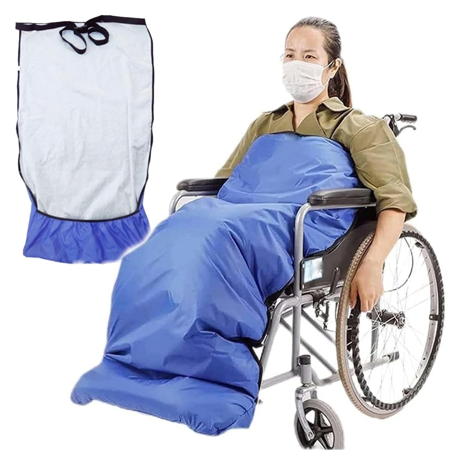 Couverture pour fauteuil roulant pour éviter les frissons des jambes immobiles