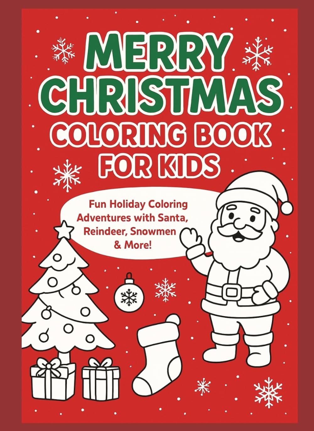 Merry Christmas Coloring Book for Kids