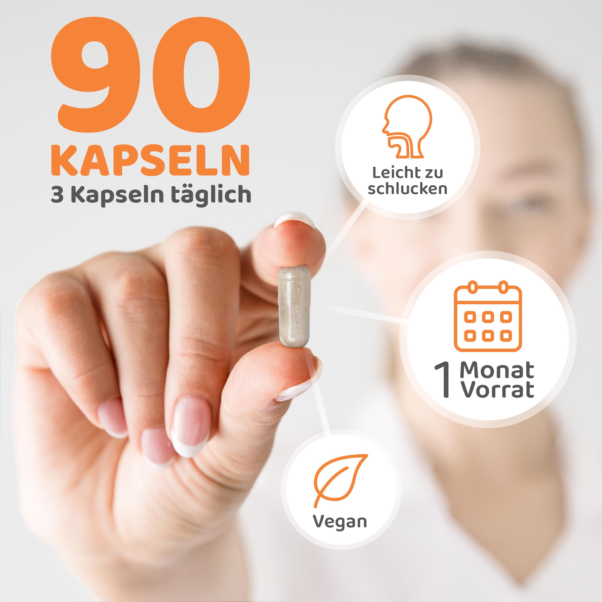 3x Myo Inositol & Mönchspfeffer hochdosiert – 270 vegane Frauen Vitamine Kapseln mit L-Carnitin, Folsäure, B6, B12, Eisen & Zink - Vitex Agnus Castus - laborgeprüft, gluten- & laktosefrei - vitaworld