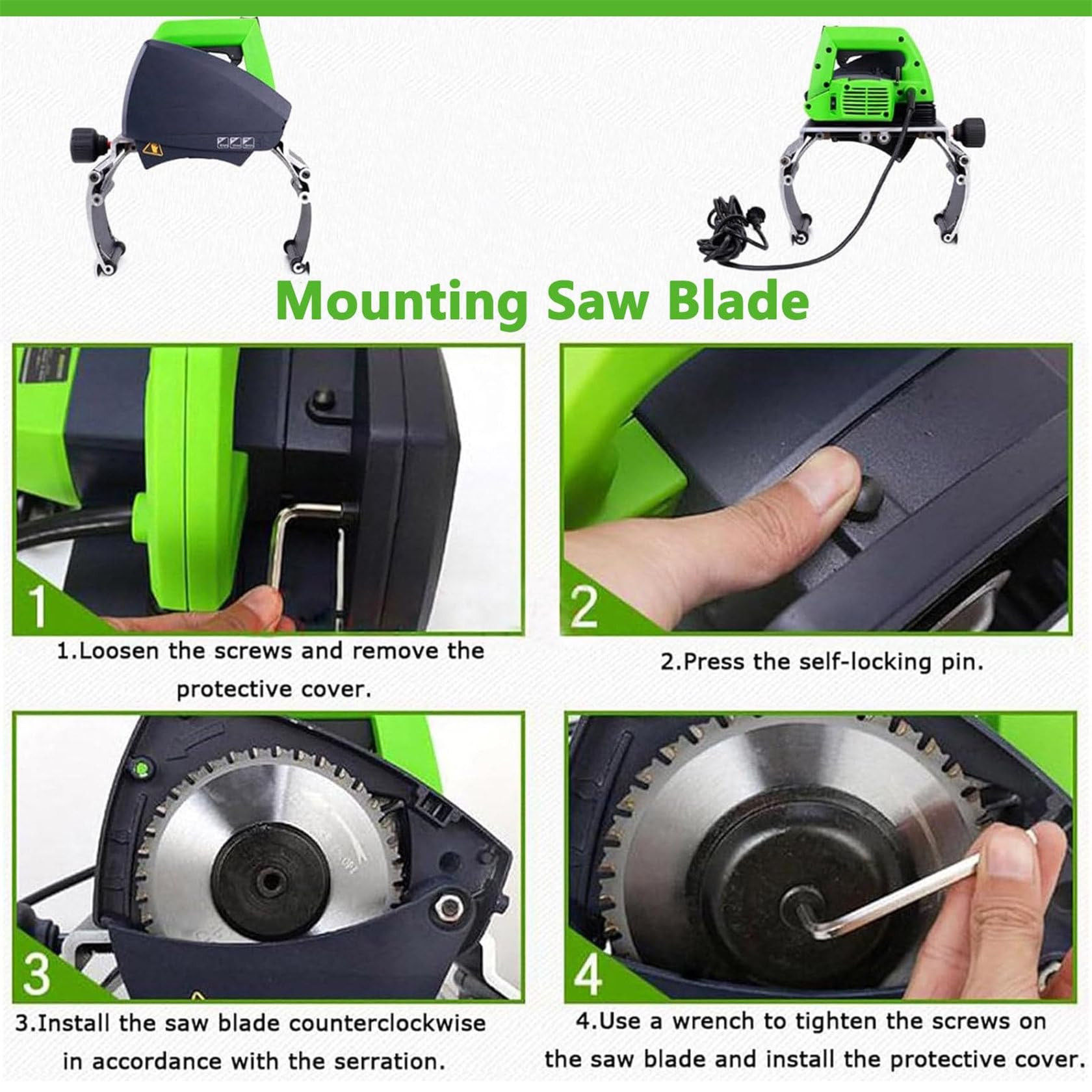 Cortadora eléctrica automática de tuberías, cortador resistente para tuberías de 1,5 a 39,9 cm, velocidad ajustable de hasta 2900 rpm para fontanería y proyectos