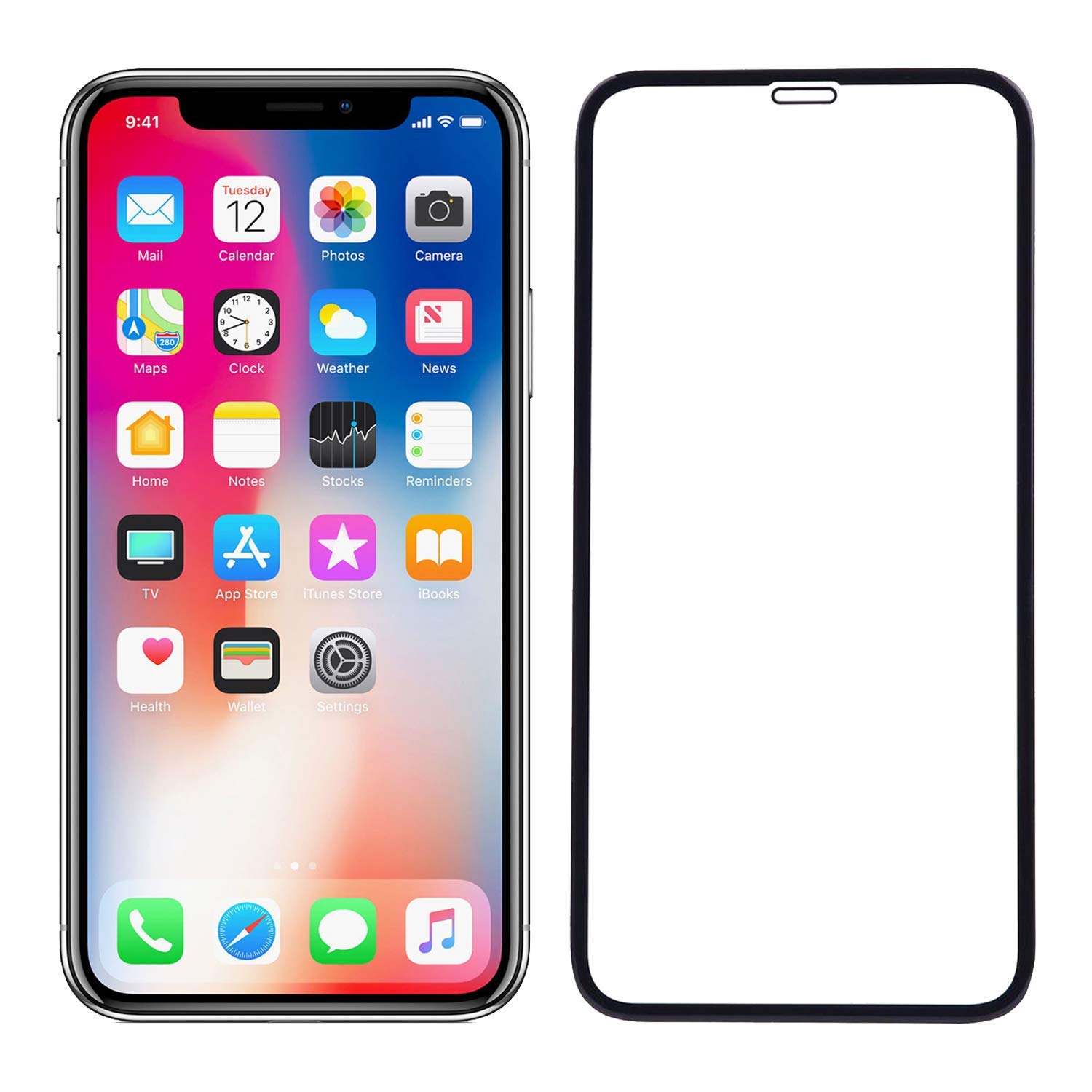 NRSON® Tempered Glass Screen Protector Compatible for iPhone X/XS/11 Pro (Except Edge to Edge) and Free Complete Easy Installation kit [ 6D-11D Pack of 1] (B08P7QKNJ2) Amazon Price History, Amazon Price Tracker