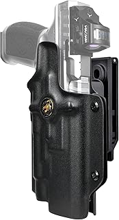 OWB Quick Release IDPA Holster fits Sig P320 Full Size - AXG Pro, XFIVE DH3, M17, Spectre Comp, P320MAX, X5 Legion w/Streamlight TLR-1 HL - Black Scorpion Outdoor Gear