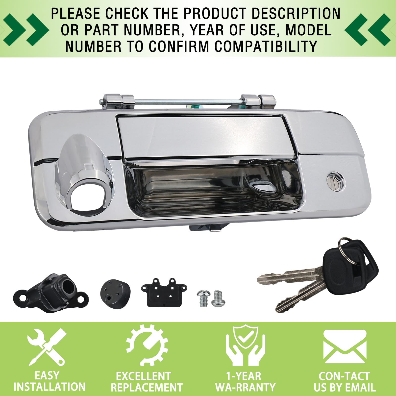 69090-0C051 Tailgate Handle fits 2007-2013 Toyota Tundra with Rear Camera Hole