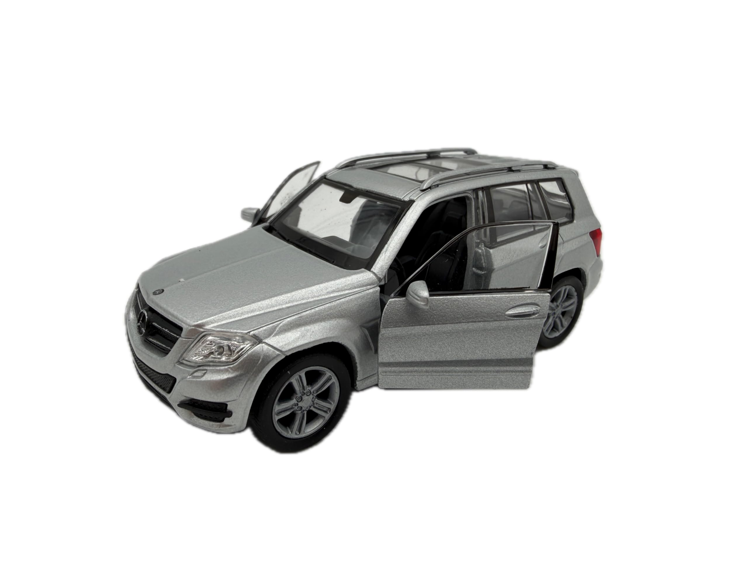 Dromader Welly Mercedes Benz GLK SUV model car, miniature car, 1:39 scale, silver