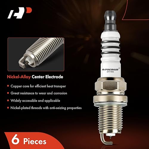 Miniatura 3 de A-Premium Bujías de platino iridio compatibles con Dodge Grand Caravan, Charger, Journey, Challenger, Avenger, Nitro y Chrysler Town & Country, 300,