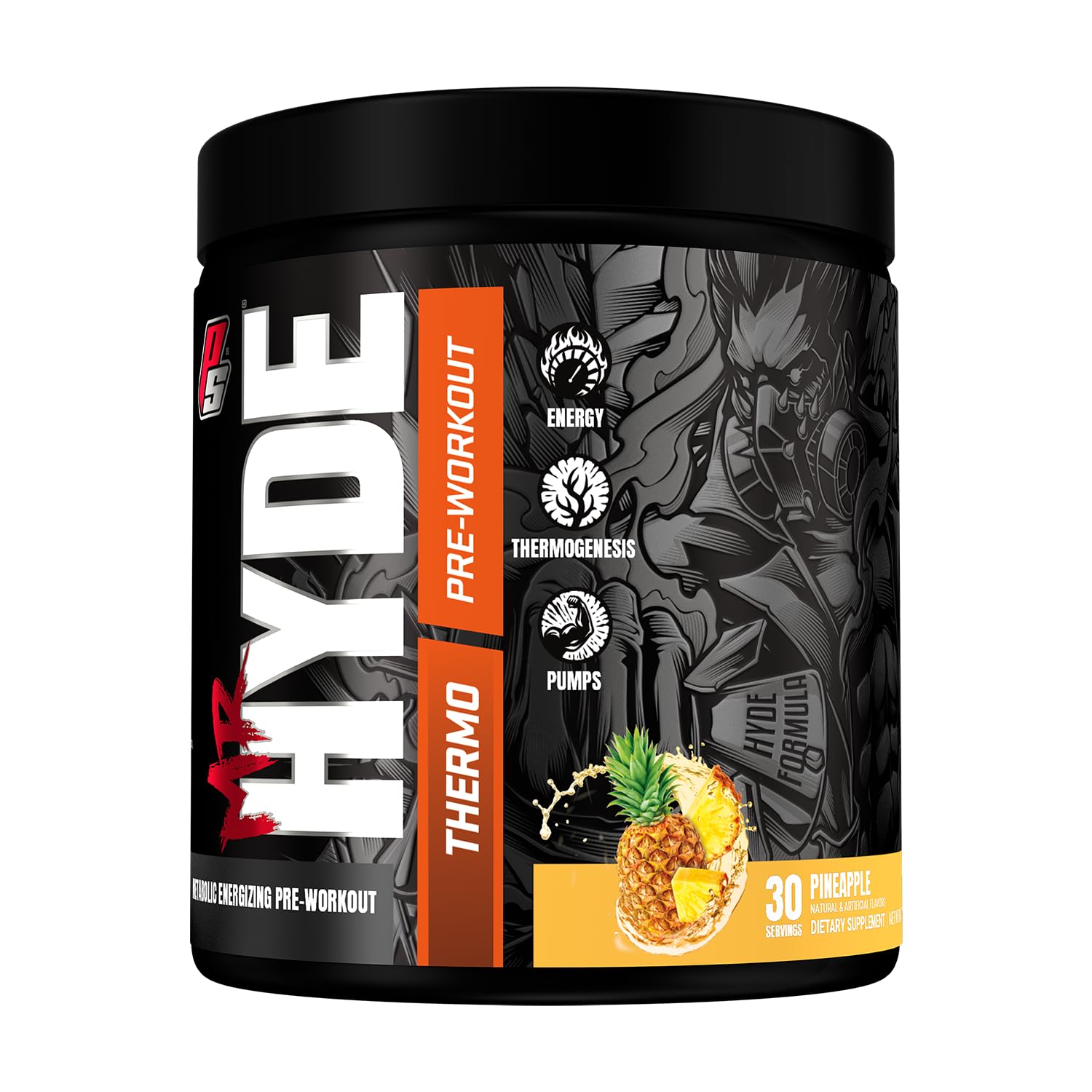Hyde Thermo High Energy Pre workout Supplement | Pre Workout for Men and Women | Energy Booster, Focus, Stamina, Muscle Pump | Beta-alanine, Caffeine, Betaine Anhydrous | 300g (Pineapple) (B0D3YLZBM5) Amazon Price History, Amazon Price Tracker