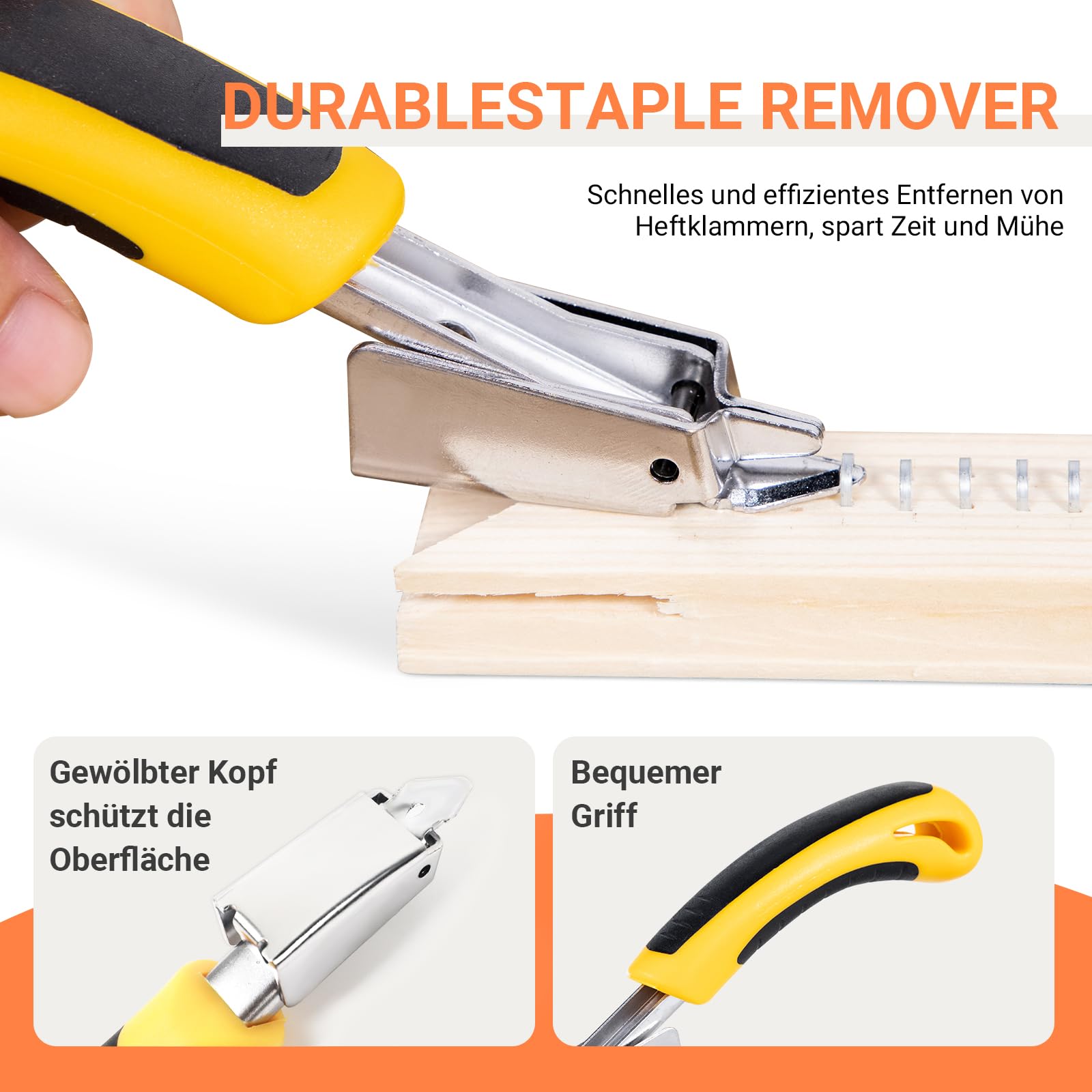 COOZEE Leinwand Zange und Grundentferner Set, Hochleistungs-Leinwand-Börsezange, Drei-in-ein-Grundnahrungsmittelpistole mit 3 Arten von Heftklammern für Rahmen- und Leinwandprojekte