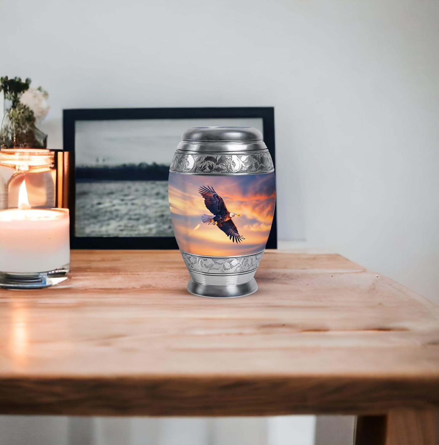 Eagle Urn - Small Urns for Ashes - Urns for Human Ashes Adult Female - Urns for Ashes Adult Female - Funeral Urns for Adult Ashes Women - (3 inch Pack of 1)