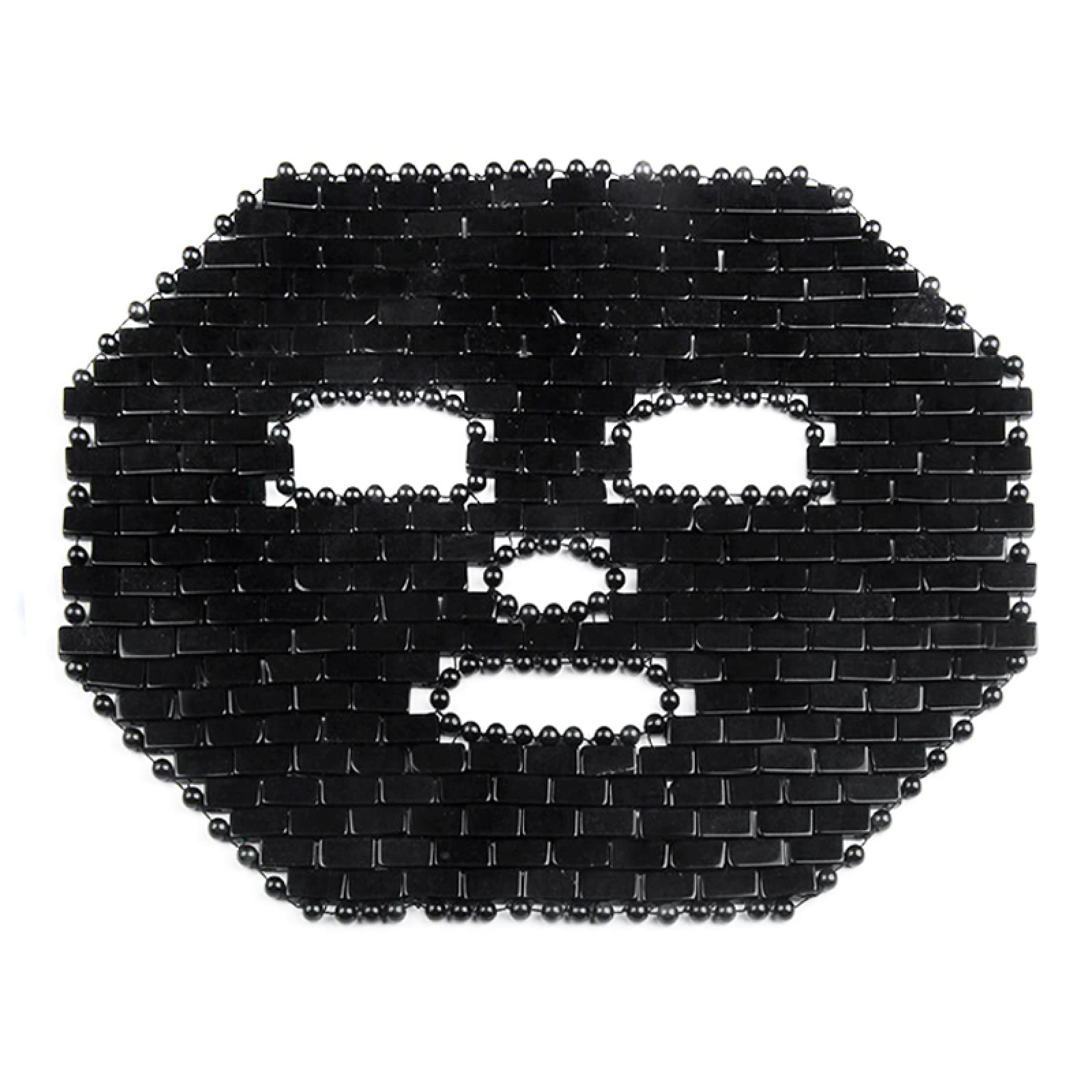 Mascarilla facial de jade Mascarillas de cristal de piedra natural Terapia de frío Ojo Facial SPA Masajeador Belleza Herramientas for el cuidado de la piel, máscara Opalite ( Color : Obsidian Mask )