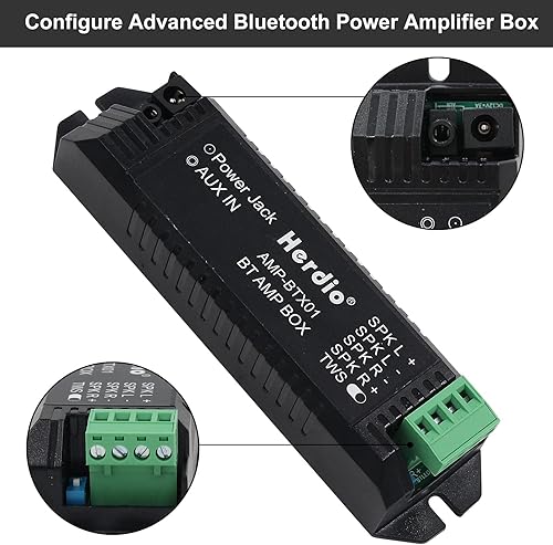 Miniatura 3 de Herdio HCS-818BT - Altavoces de techo Bluetooth de 6.5 pulgadas de 320 W, montaje empotrado de 2 vías, altavoces de pared para el hogar, baño,