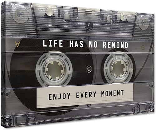 Miniatura 1 de Novatique Lienzo de cassette retro para pared, arte inspirador para la pared, póster musical para oficina, decoración de habitación, póster