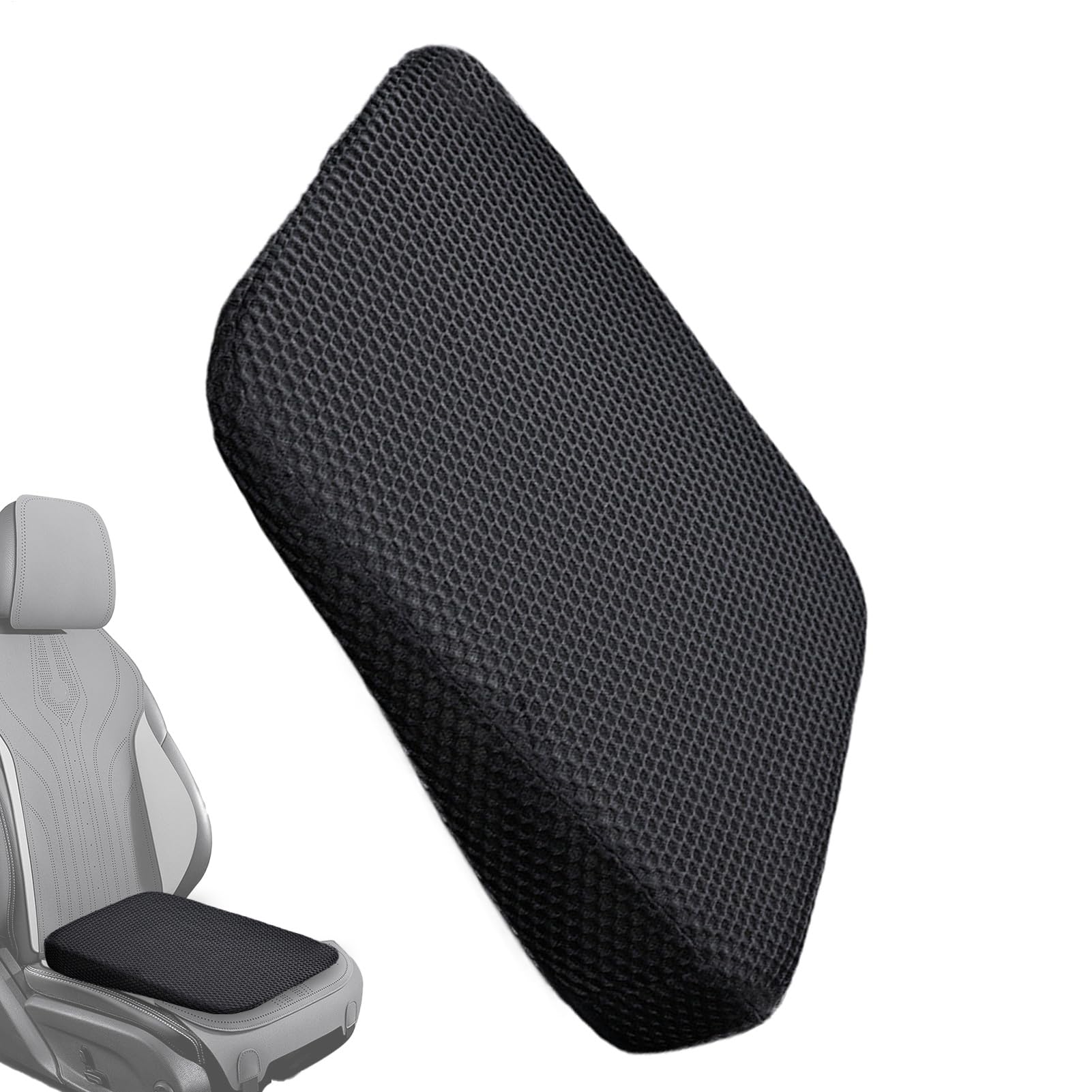Rehausseur de qualité supérieure pour adulte – Siège de voiture épais antidérapant pour conducteurs courts | Design ergonomique pour soulager la fatigue du coccyx – Coussin portable pour camion, VUS
