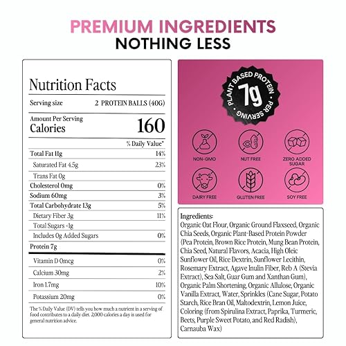 Miniatura 8 de Scott's Bolas de proteína, paquete variado de 5 sabores, a base de plantas, sin gluten, sin OMG, aperitivo alto en proteínas, 6 bolsas resellables