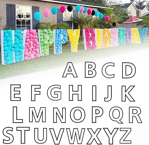 Miniatura 6 de Marco de globos de mosaico de marquesina grande de 3 pies, tablero de espuma precortado, kit de bricolaje para fiesta de cumpleaños, boda,