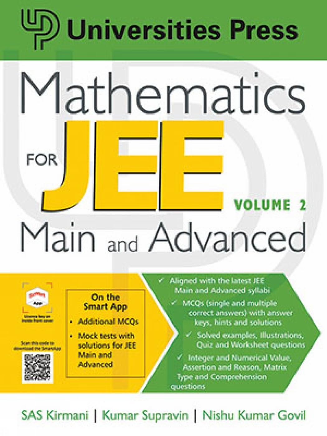 Mathematics for JEE Main and Advanced by S.A.S. Kirmani, Kuma... - 9789349750043