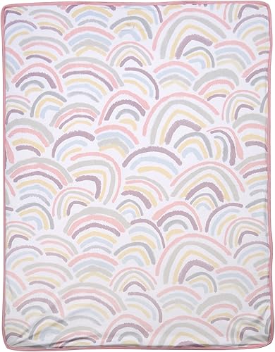 Vista 94 de Lambs & Ivy Manta de bebé botánica acuarela floral rosa polar bebé Botánico