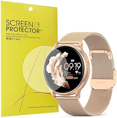 Compatible for Nemheng N33 Smart Watch Screen Protector, Lamshaw [6 Pack] Full Coverage TPU Clear Film Compatible with Nemheng N33 / Y33 / Y33E Smart Watch (6 pack)