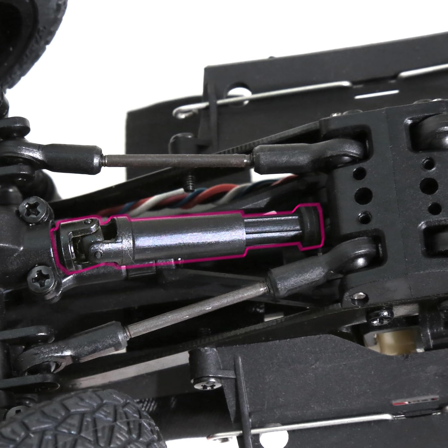 REDSPIDER RC Center Drive Shafts Steel Driveshafts for SCX24 Upgrades AXI00001 C10 AXI00002 JLU AXI00006 1/24 Scale RC Crawler Car
