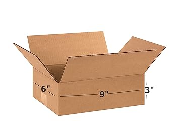 Box Brother 3 Ply Brown Corrugated Packing box Size: 9x6x3 Length 9 inch Width 6 inch Height 3 inch Shipping and Courier Box (Pack of 40)