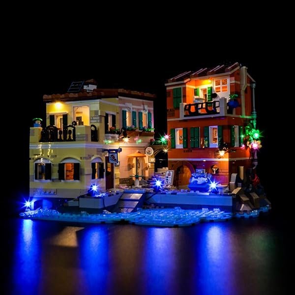 Juego de luces LED compatible con Lego 21359 Riviera italiana (no modelo), juego de iluminación decorativa compatible con Lego Italian Riviera juguete creativo - 1