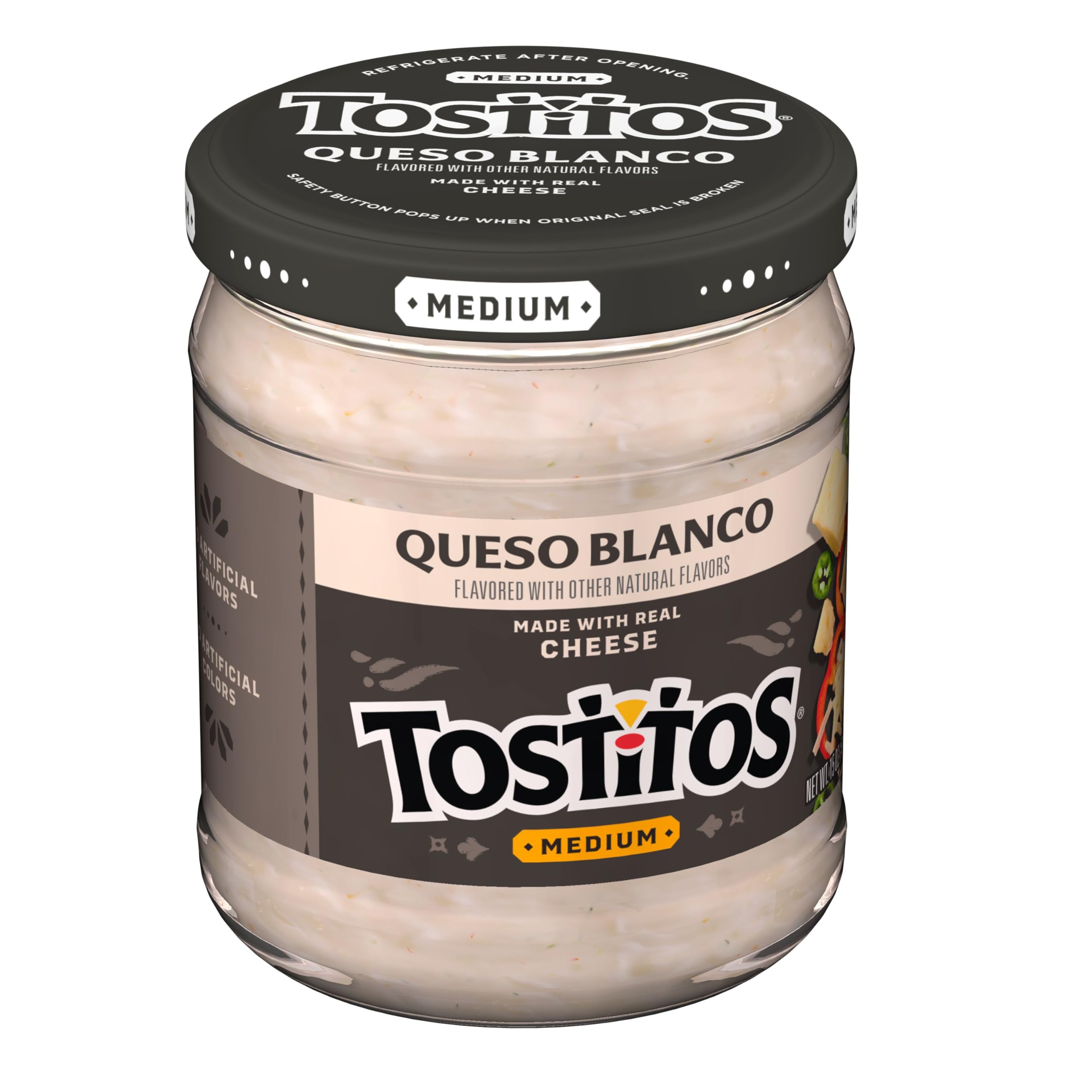 Dip, Queso Blanco, Medium, 15oz