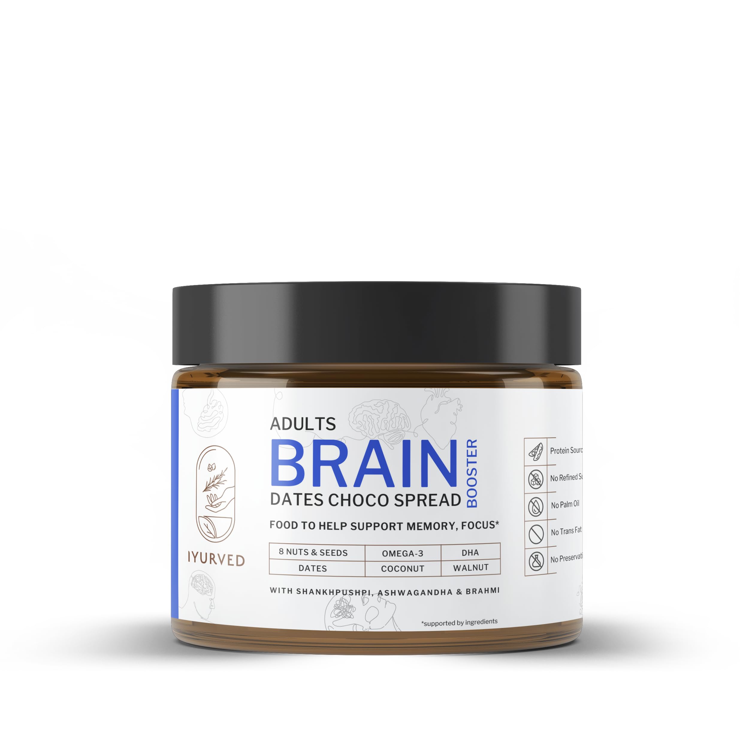 See full amazon price history chart for Iyurved Good for Memory, Focus, Speech, Anxiety: Iyurved Adults Brain Booster Dates Choco Spread, 500gm | Omega 3| Shankhapushpi | Brahmi | Iyurved Good for Memory, Focus, Speech, Anxiety: Iyurved Adults Brain Booster Dates Choco Spread, 500gm | Omega 3| Shankhapushpi | Brahmi | (B0C1ZKQVY5) Amazon Price History, Amazon Price Tracker