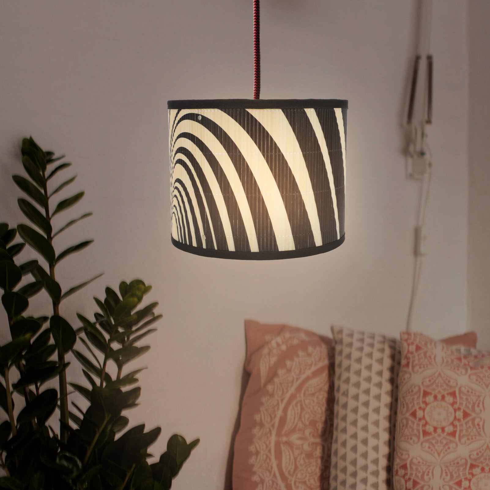 SHERCHPRY Pantalla Geométrica Pantalla De Lámpara De Techo De Madera Pantalla De Lámpara De Color Bambú Tonos Claros De Reemplazo Mesita De Noche Rota Accesorios Para Lámparas Planchar