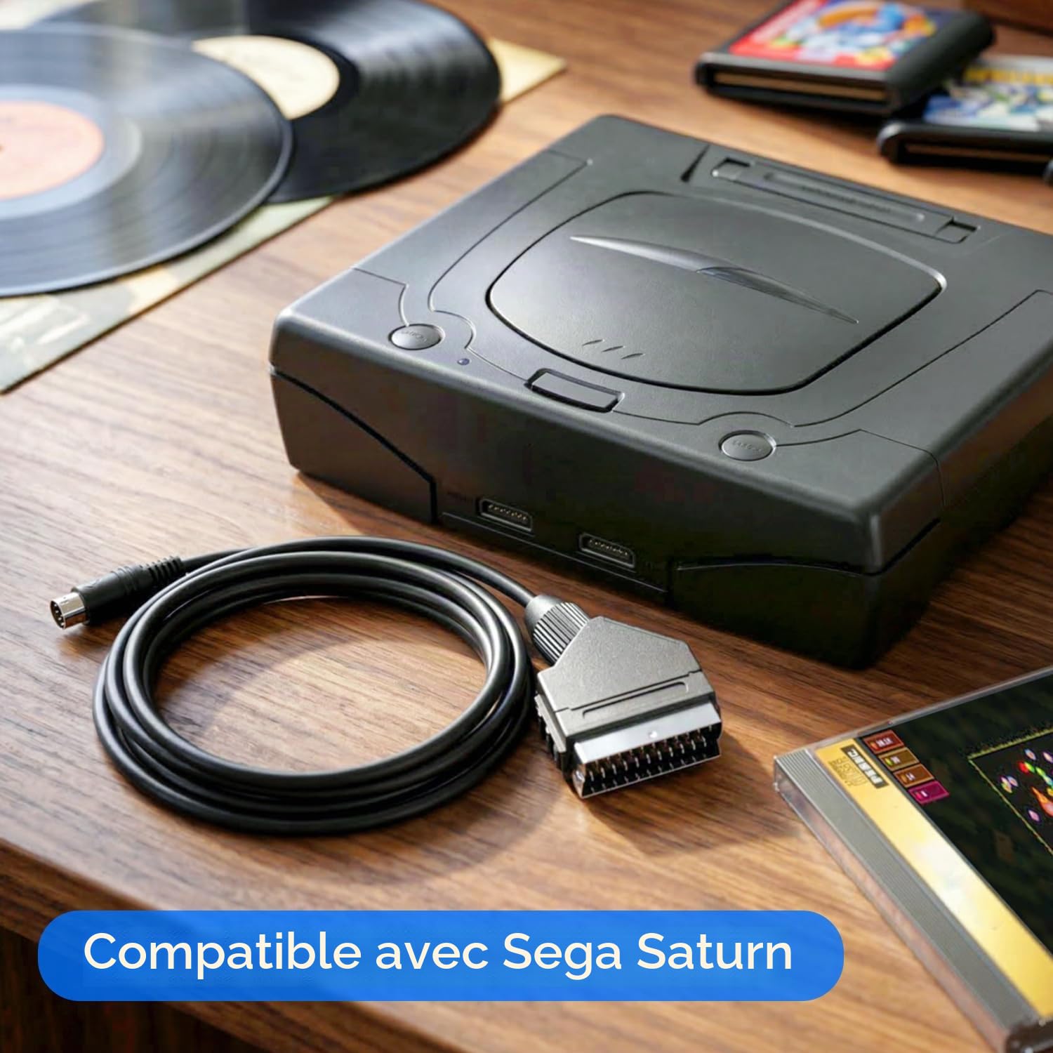 Câble Péritel RVB TV plomb pour Sega Saturn Console