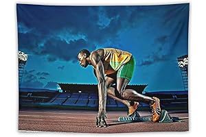 DEPI Usain Bolt Athlete Poster: Picture-Perfect Wall Decor for Sports Enthusiasts
