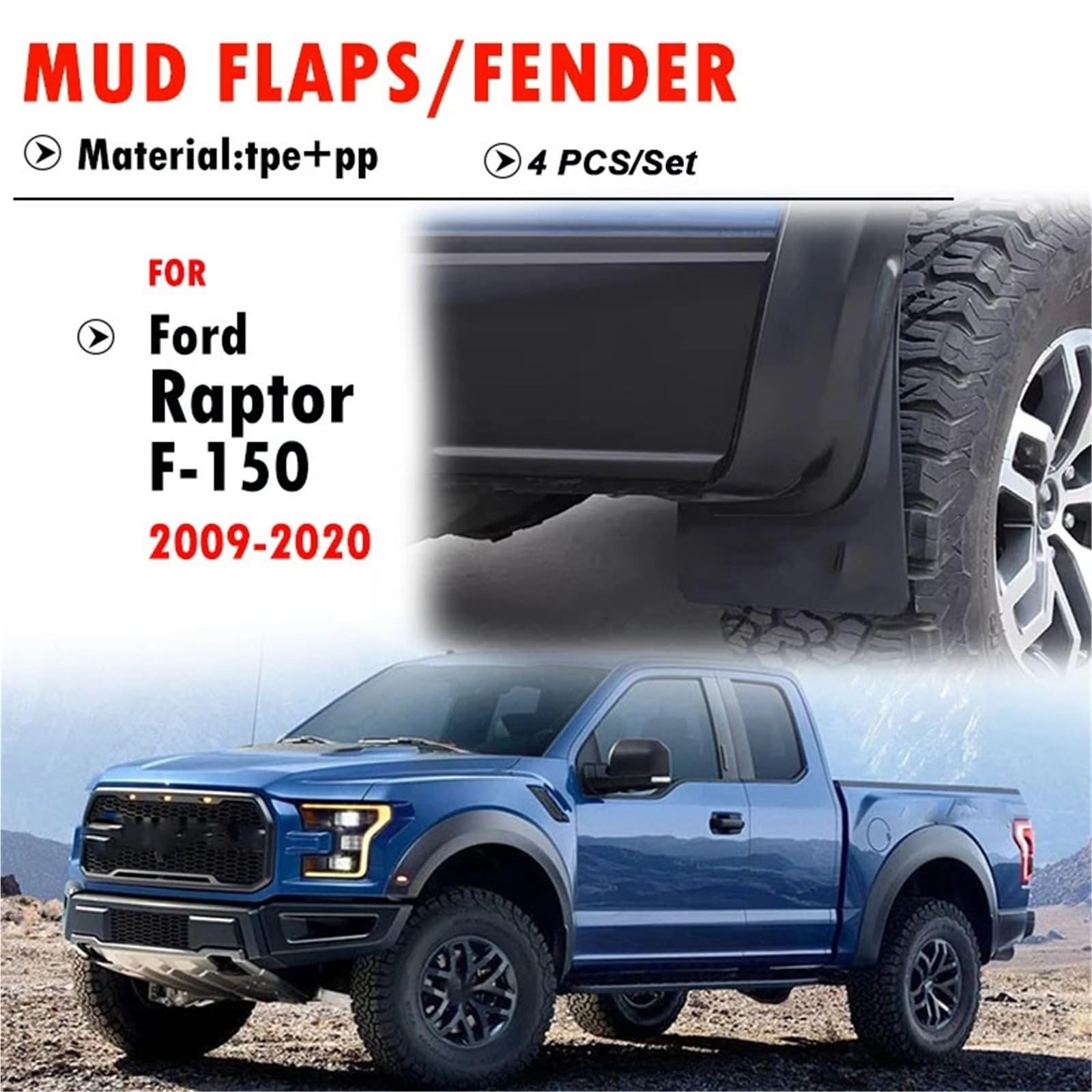 Błotnik Samochodowy Kompatybilny Z Akcesoriami Ford Raptor F-150