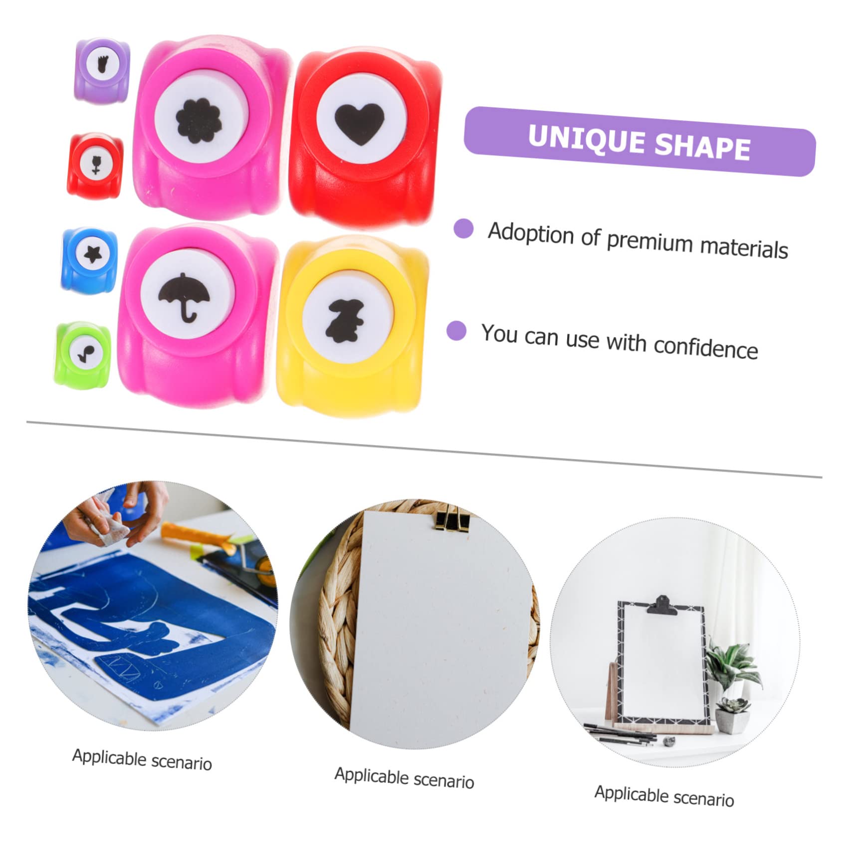 TEHAUX 16pezzi Fustellatrice Per Carta Con Motivi Creativi Di Perforatori Per Scrapbooking e Artigianato Per Biglietti e Album Fotografici Facile Da Usare Per Adulti