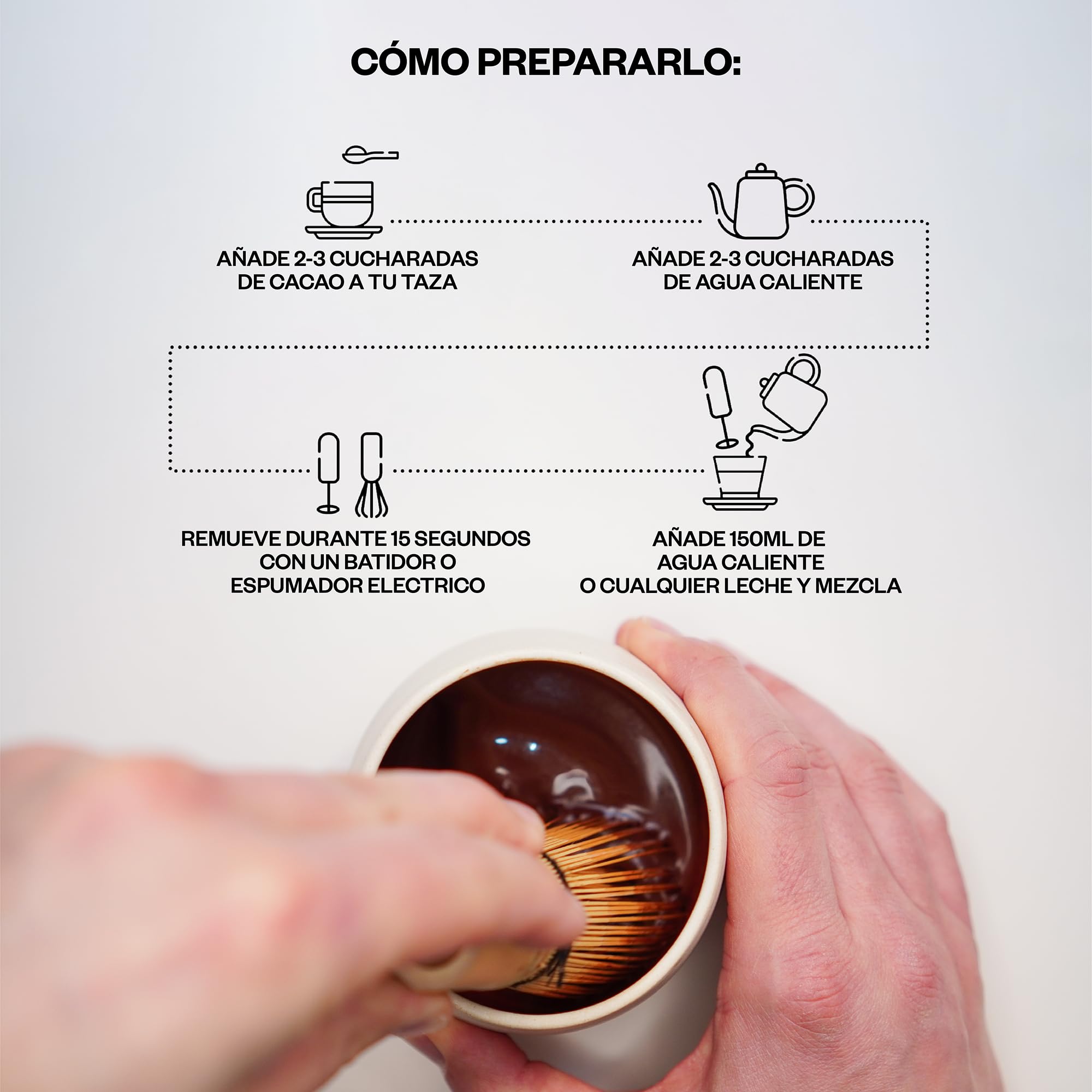 Kaicao Cacao Ceremonial - Cacao Puro Triturado en Polvo 200g - Sin Azúcar, Vegano, sin Gluten, Dieta Keto - Origen Hacienda Victoria, Ecuador