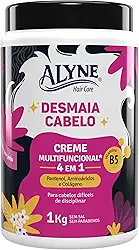 Alyne, Creme Multifuncional, Desmaia Cabelo, 1 kg, Rosa