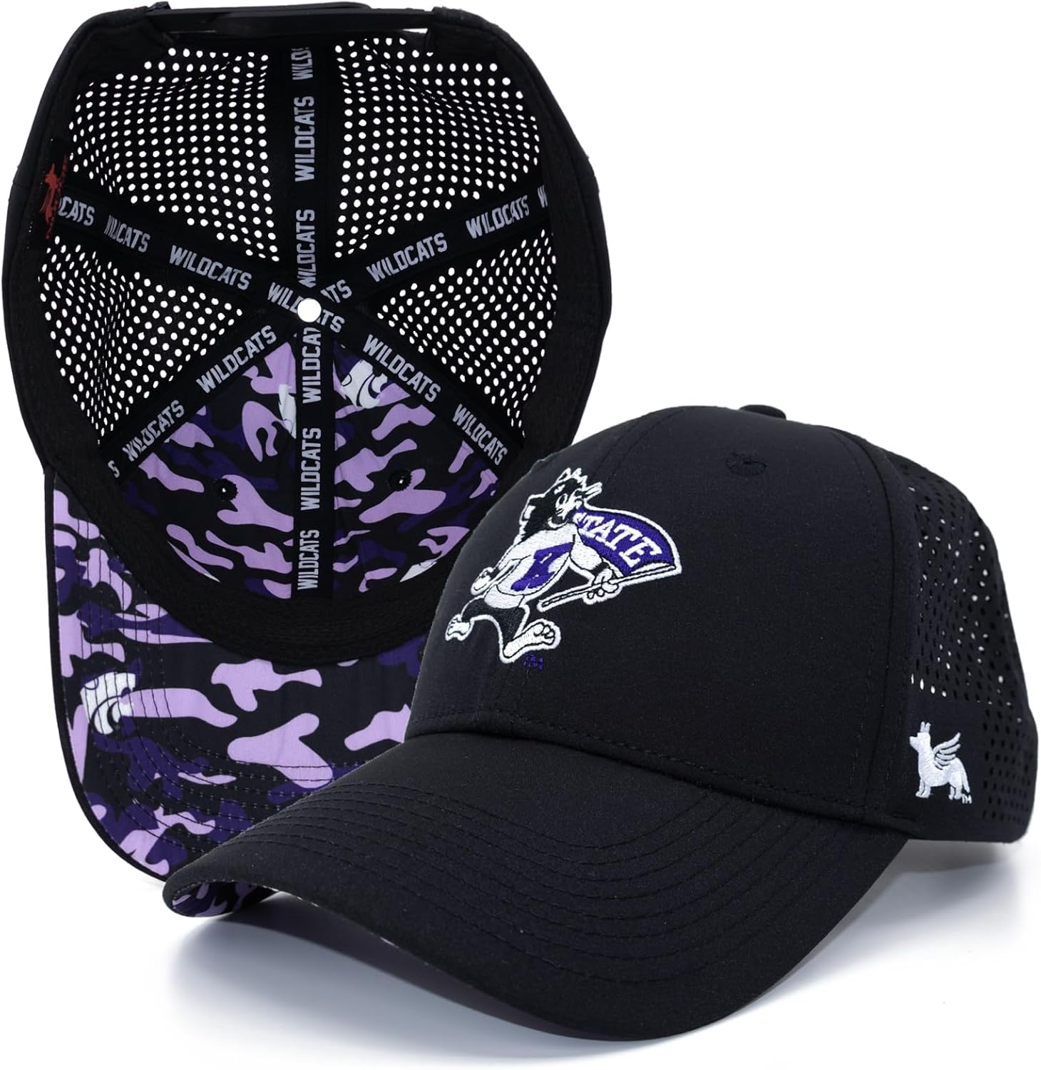 Nudge Printing Collegiate Performance Hat with Adustable Snap Closure