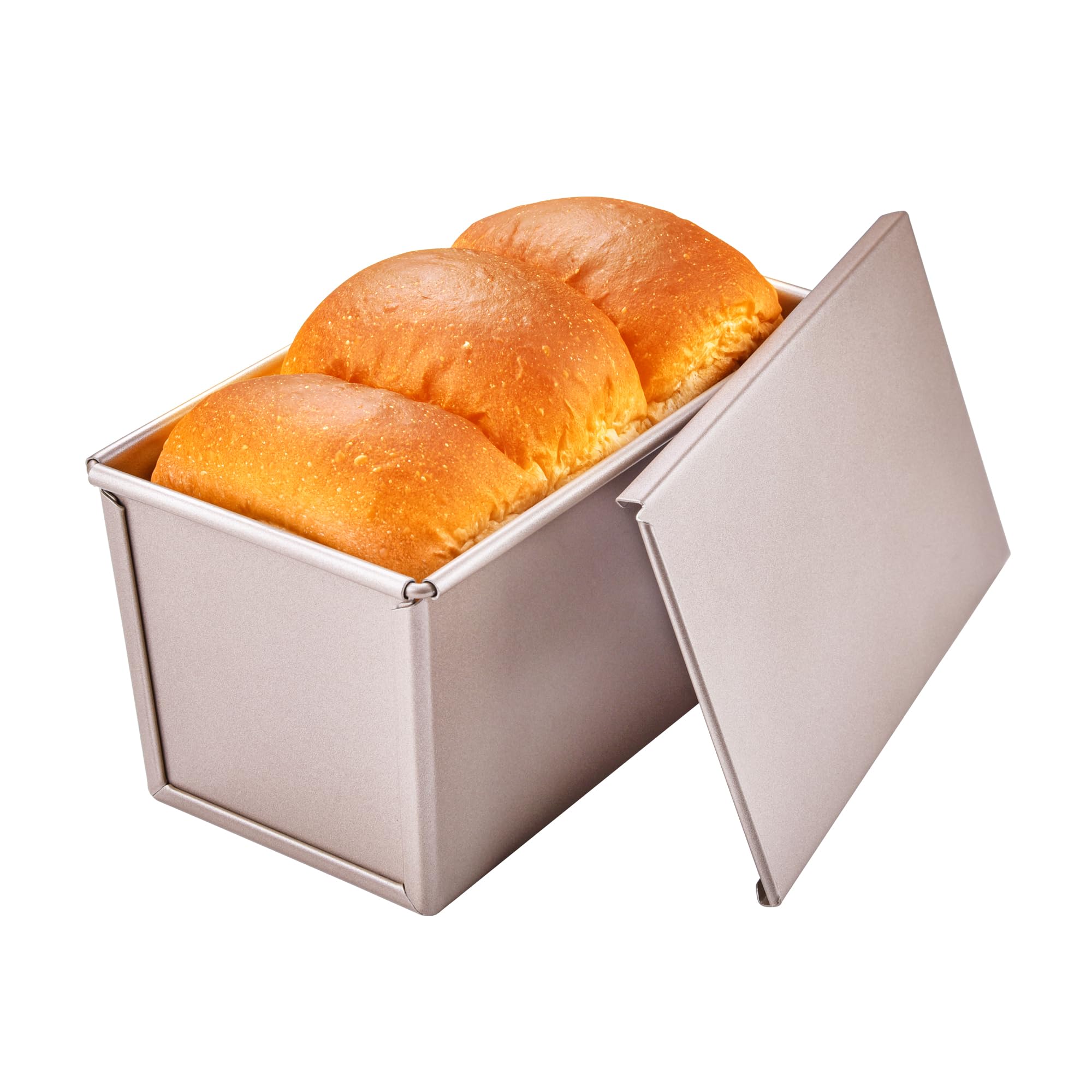 Amazon.co.jp: Bakeley 食パン型 1斤 長方形 蓋付き アルミニウム ノン