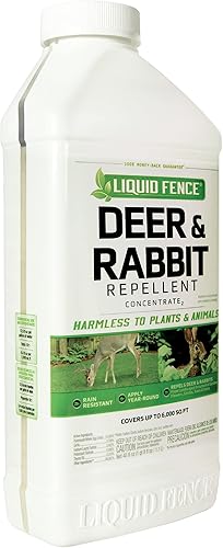 Miniatura 4 de Liquid Fence Concentrado repelente de ciervos y conejos, mantiene a los ciervos y conejos fuera del jardín, patio, patio trasero y rociador Roundup