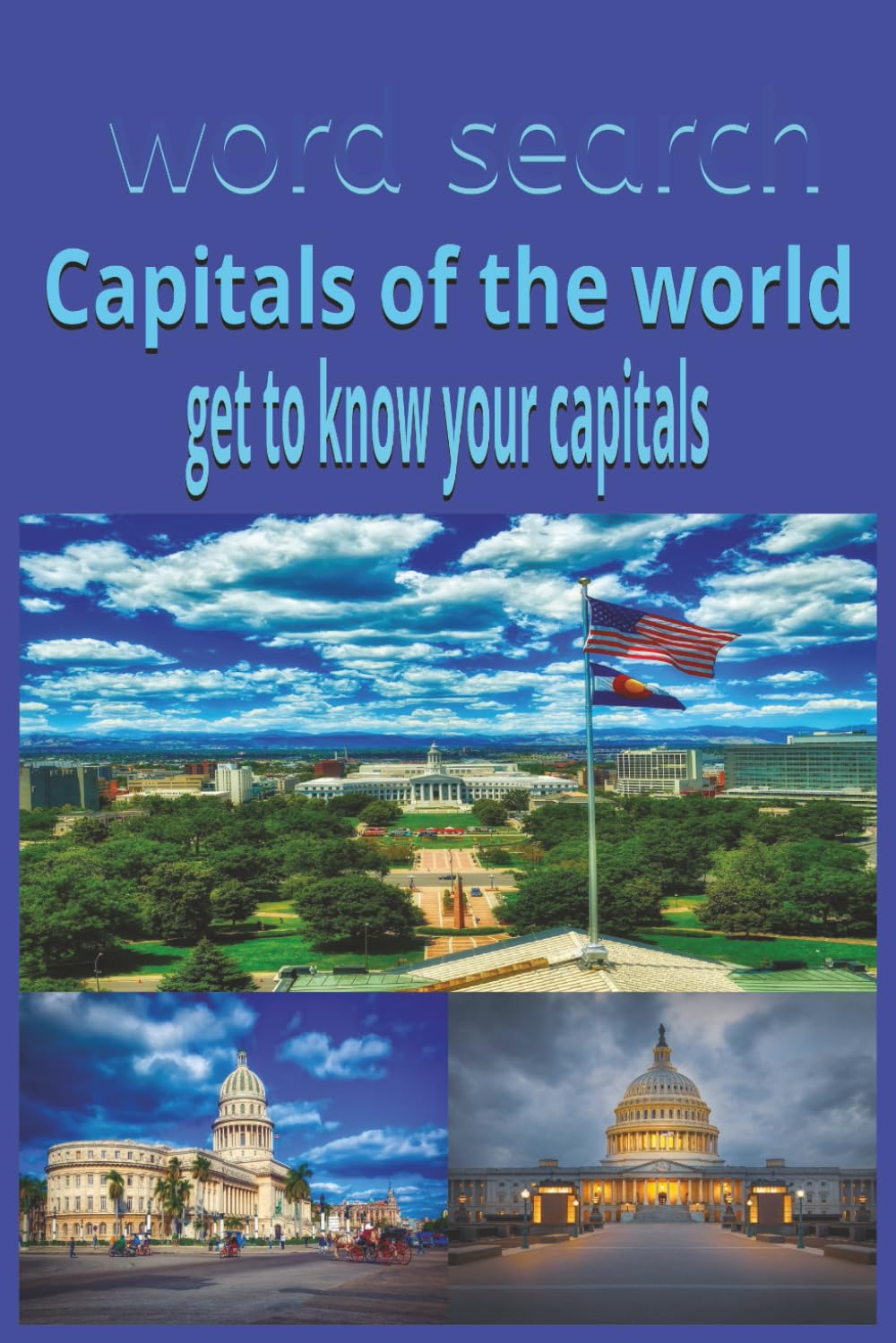 Word search capitals of the world