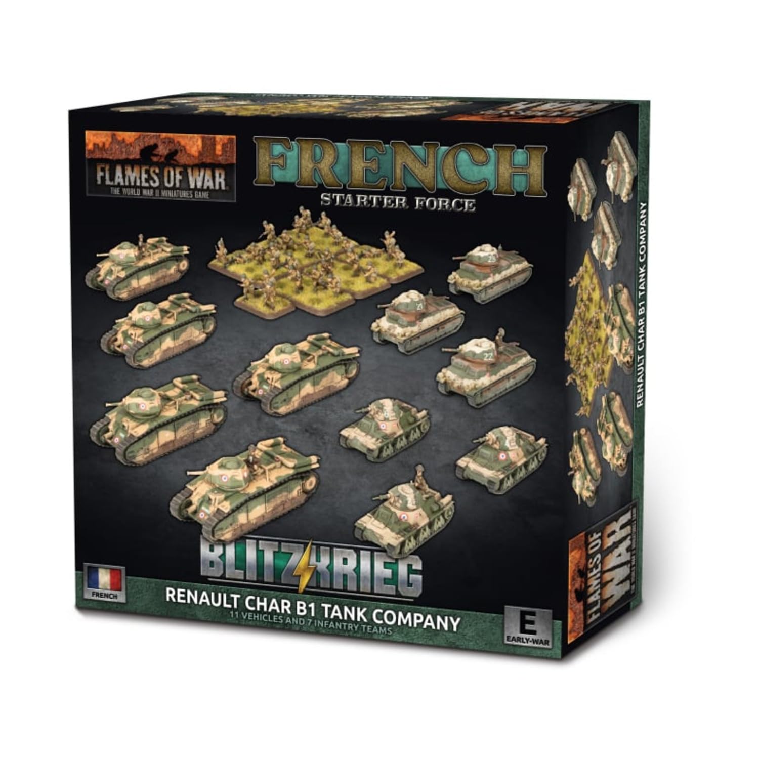 Flames of War: FRAB03 French Char B1 bis Combat Company (plastic)