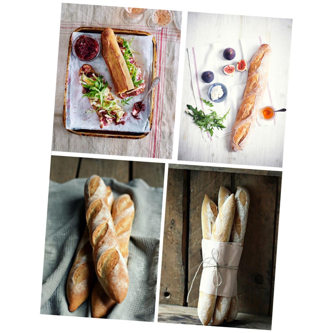 Molde para Pan Francés con Revestimiento Antiadherente Bandeja Perforada para Horno Pequeño Molde para Baguettes Accesorios para Hacer Pan